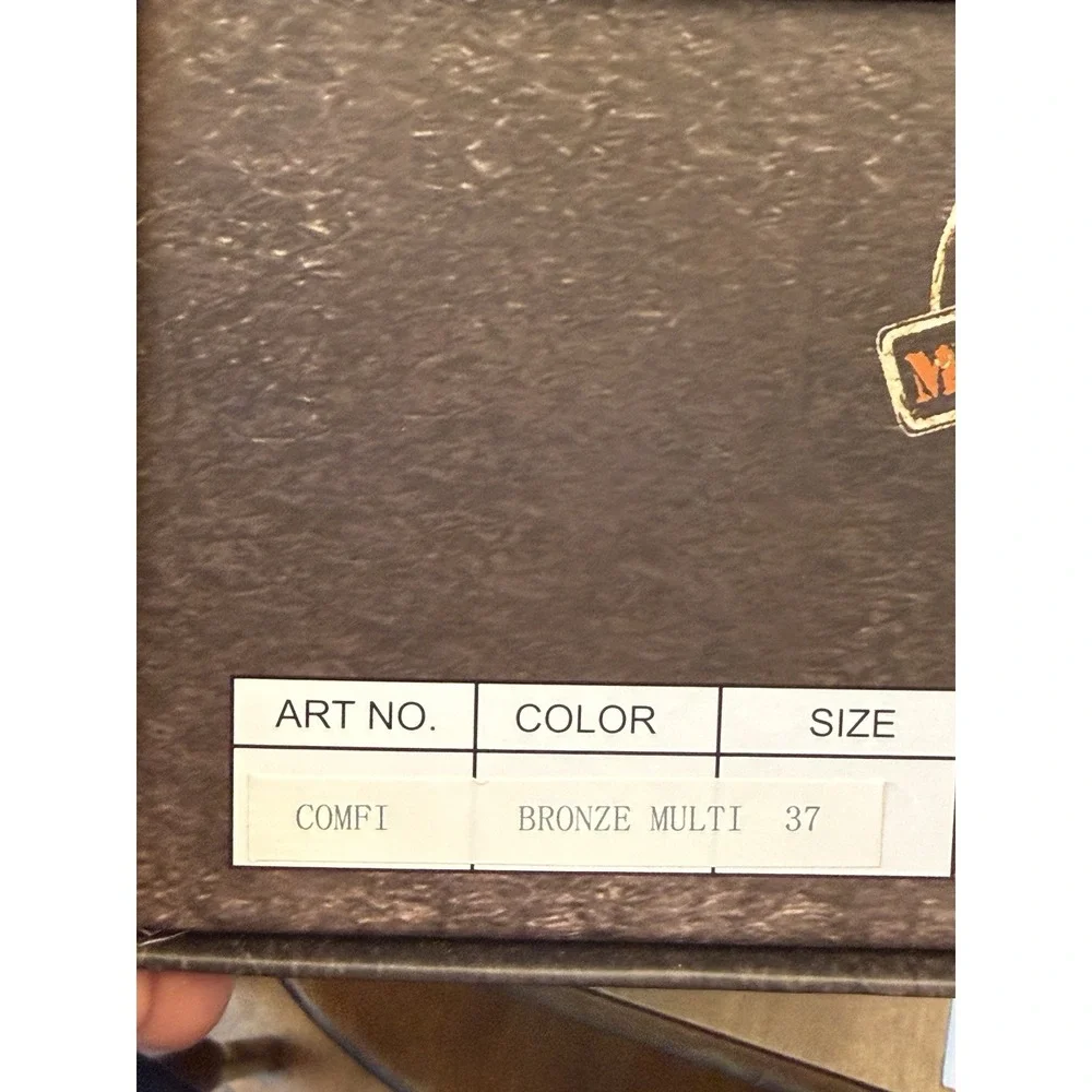 Bernie Mev Comfi Bronze Multi Comfort Shoe Womens 37 Size 6 New - Picture 10 of 10